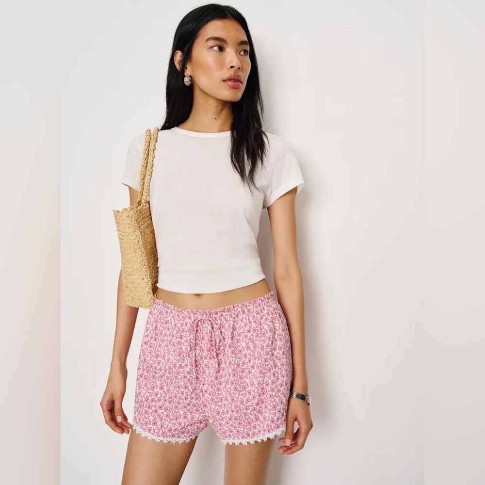 Reformation Pink Floral Women's Shorts